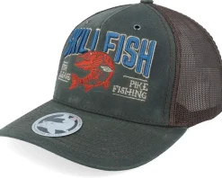 Trout C&r Logo 3d 112wf Fremont Solid Navy A-Frame Trucker - Skillfish