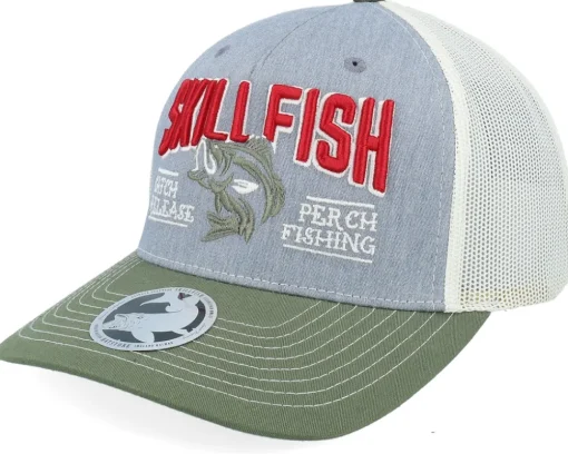 Trout C&r Logo 3d 112wf Fremont Solid Navy A-Frame Trucker - Skillfish