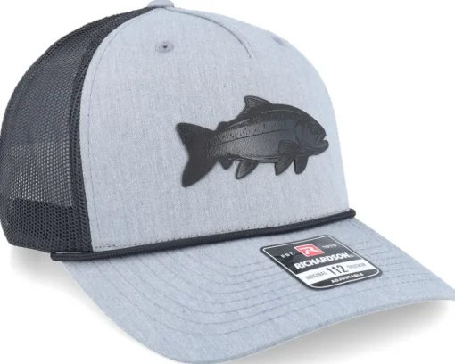 Trout Figure 112fpr Heather Grey/Black/Black Rope A-Frame Trucker - Skillfish