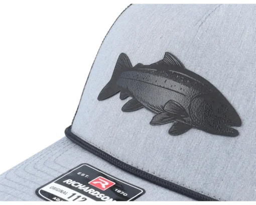 Trout Figure 112fpr Heather Grey/Black/Black Rope A-Frame Trucker - Skillfish