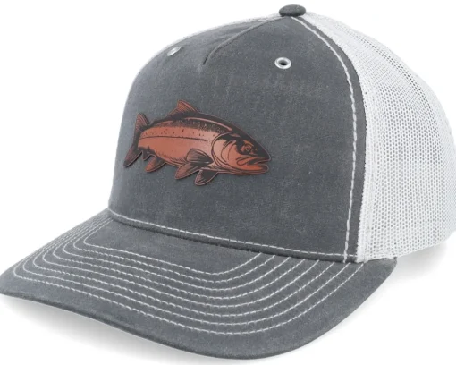 Trout Figure 112fpr Heather Grey/Black/Black Rope A-Frame Trucker - Skillfish