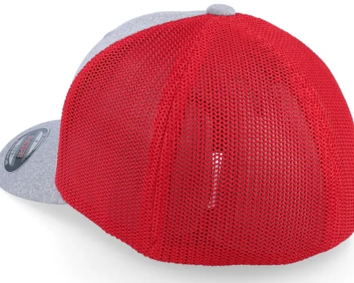 Trucker Mesh Heather Grey/Red Flexfit - Flexfit