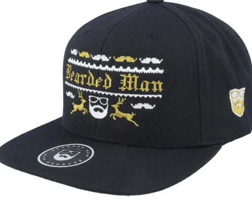 Ugly Christmas Logo Black Snapback - Ho-Ho-Hats