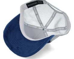 Unlimited Marine Blue Grey Net Trucker - Maggiore
