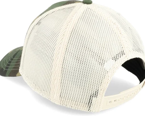 Usa Peace Twill Valin Ptch Ivory/Camo Trucker - American Needle