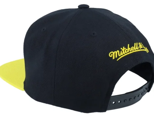 Utah Jazz Team 2 Tone 2.0 Black/Yellow Snapback - Mitchell & Ness
