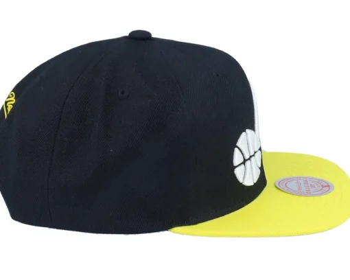 Utah Jazz Team 2 Tone 2.0 Black/Yellow Snapback - Mitchell & Ness