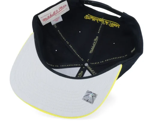 Utah Jazz Team 2 Tone 2.0 Black/Yellow Snapback - Mitchell & Ness