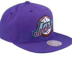 Utah Jazz Team Ground 2.0 Hwc Purple Snapback - Mitchell & Ness
