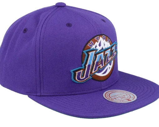 Utah Jazz Team Ground 2.0 Hwc Purple Snapback - Mitchell & Ness