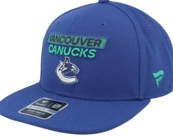 Vancouver Canucks Authentic Pro Rink Prime Blue Snapback - Fanatics