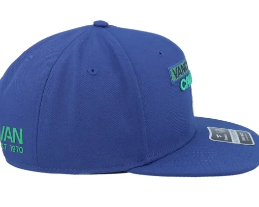 Vancouver Canucks Authentic Pro Rink Prime Blue Snapback - Fanatics