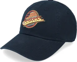 Vancouver Canucks Blue Line Black Dad Cap - American Needle