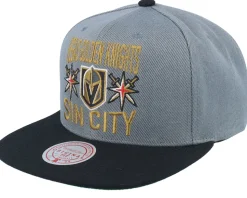 Vegas Golden Knights City Love Grey/Black Snapback - Mitchell & Ness