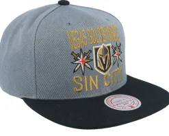 Vegas Golden Knights City Love Grey/Black Snapback - Mitchell & Ness