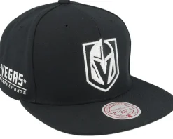 Vegas Golden Knights Evergreen Black White Cap Black Snapback - Mitchell & Ness