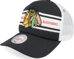 Vegas Golden Knights Sideline Black/White A-frame Trucker - Mitchell & Ness