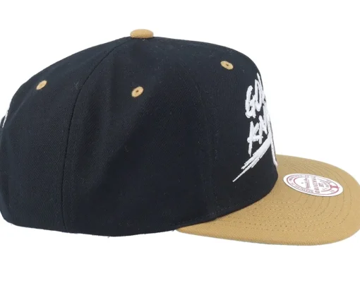 Vegas Golden Knights Transcript Black/Tan Snapback - Mitchell & Ness