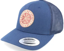 Vegvísir Rungalder Patch Navy Trucker - Vikings