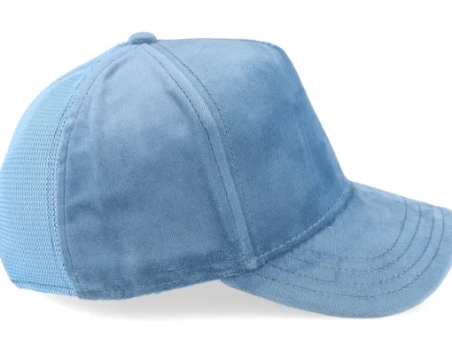Velour Blank Velvet Nude Blue Trucker - Goorin Bros.