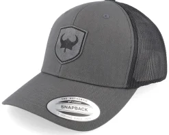 Viking Horned Helmet Charcoal/Black Trucker - Vikings