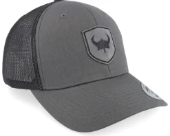 Viking Horned Helmet Charcoal/Black Trucker - Vikings