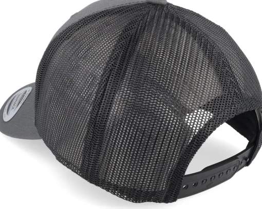 Viking Horned Helmet Charcoal/Black Trucker - Vikings