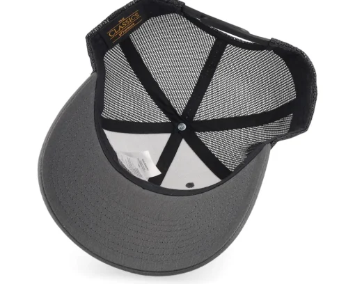 Viking Horned Helmet Charcoal/Black Trucker - Vikings