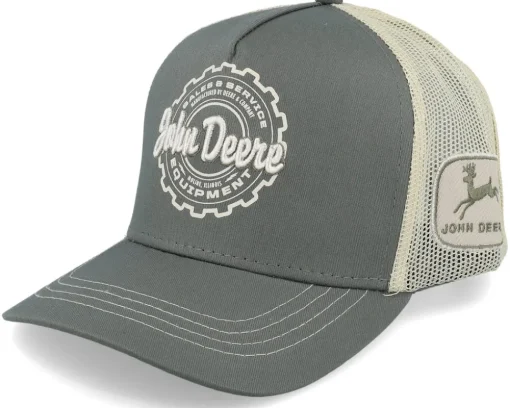 Vintage 5 Panel Olive Trucker - John Deere