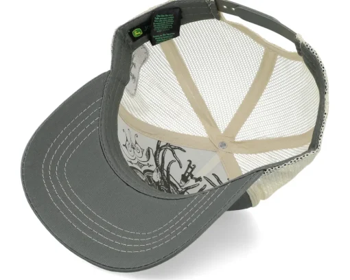 Vintage 5 Panel Olive Trucker - John Deere