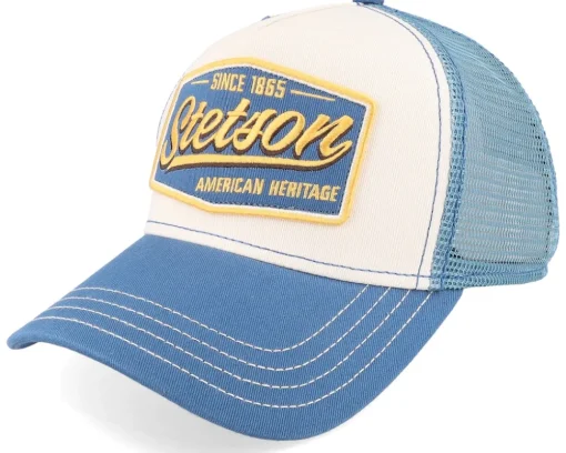 Vintage Blue/White Trucker - Stetson