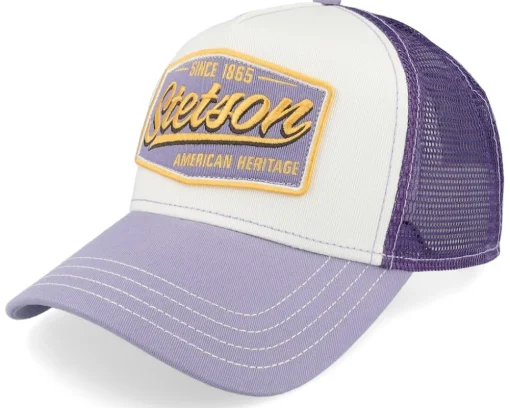 Vintage Blue/White Trucker - Stetson