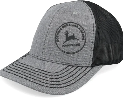 Vintage 3D Print Black/Grey Trucker - John Deere