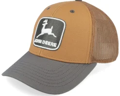 Vintage Raised Embroidery Black/Brown - John Deere