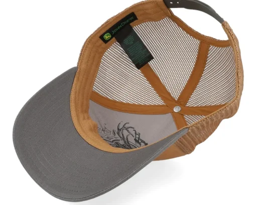 Vintage Raised Embroidery Black/Brown - John Deere