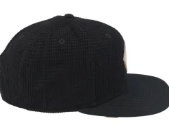 Waffle Corduroy Black Snapback - Djinns