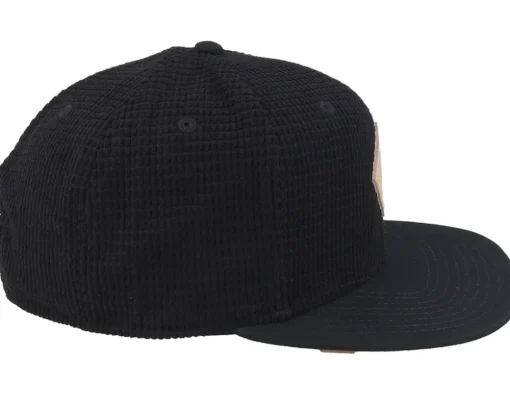Waffle Corduroy Black Snapback - Djinns