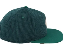 Waffle Corduroy Green Snapback - Djinns