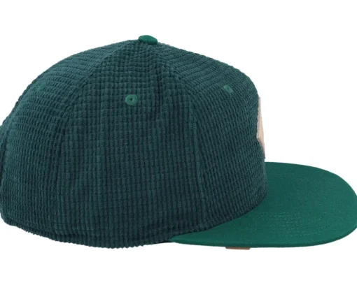 Waffle Corduroy Green Snapback - Djinns