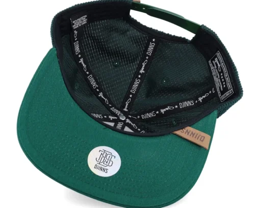 Waffle Corduroy Green Snapback - Djinns