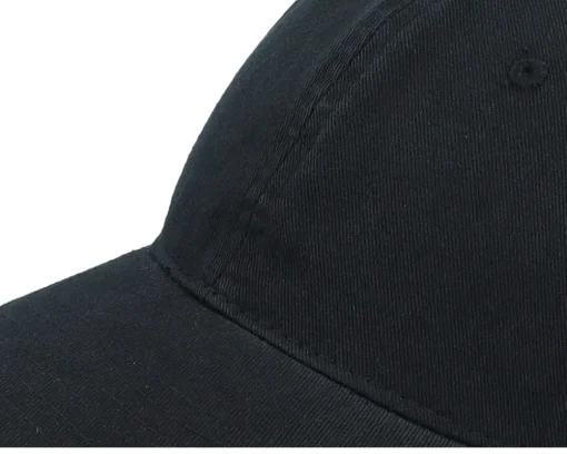 Wai Washed Cotton Black Mom Cap - Wei