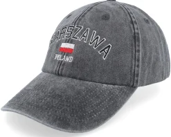 Warszawa Poland Washed Green Dad Cap - Iconic