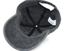 Washed Black Dad Cap With Embroidery - Beechfield