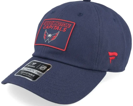 Washington Capitals Authentic Pro Rink Prime A. Navy Dad Cap - Fanatics