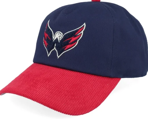 Washington Capitals Burnett Blue/Red Corduroy Dad Cap - American Needle
