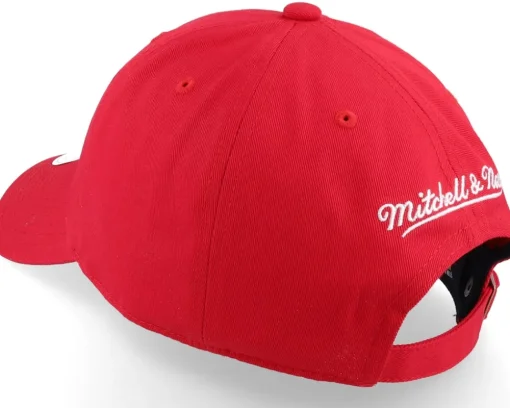 Washington Capitals Team Ground 2.0 Dad Red Dad Cap - Mitchell & Ness