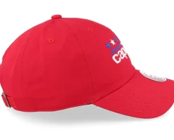 Washington Capitals Team Ground 2.0 Dad Red Dad Cap - Mitchell & Ness