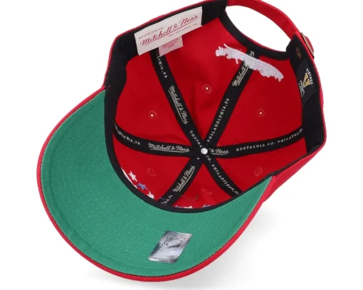 Washington Capitals Team Ground 2.0 Dad Red Dad Cap - Mitchell & Ness
