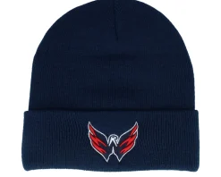 Washington Capitals Terrain Knit Solid Navy Cuff - American Needle