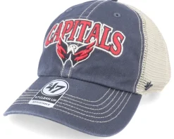 Washington Capitals Tuscaloosa Clean Up Dad Cap Vintage Navy/Beige Trucker - 47 Brand